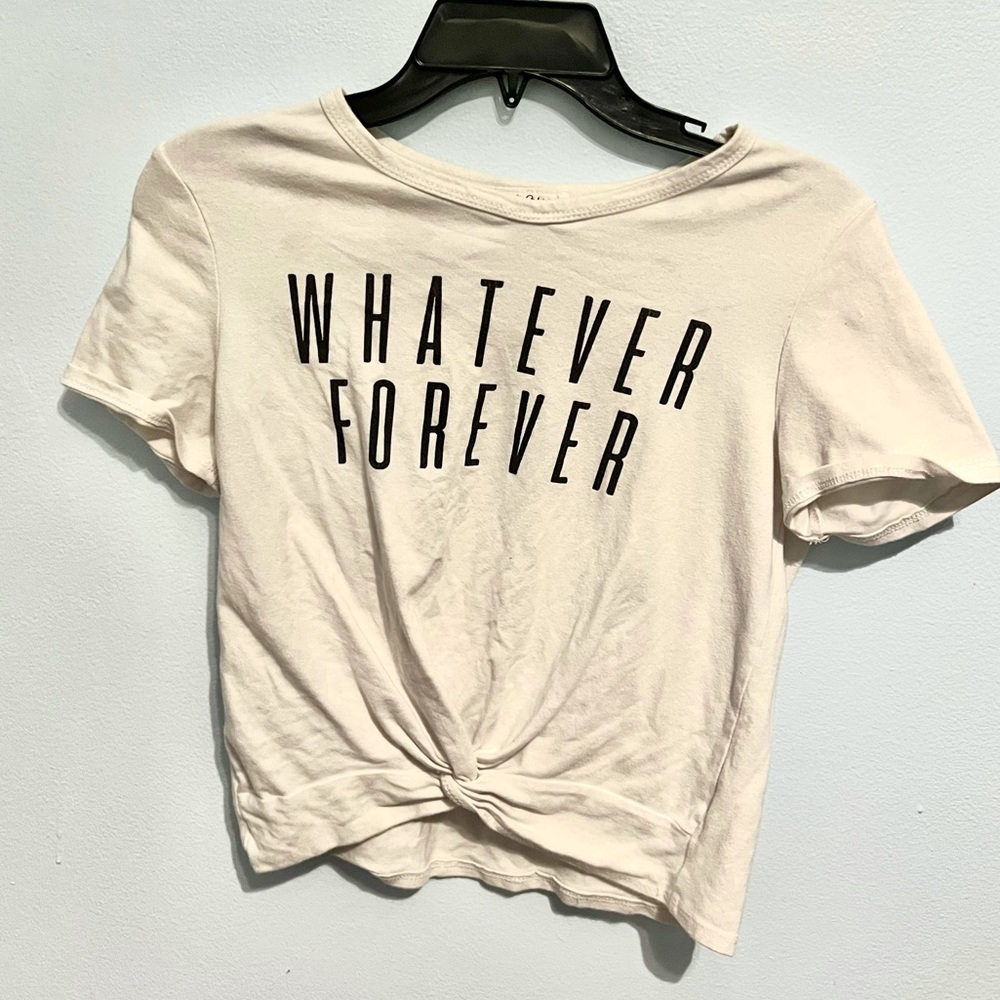 Cropped “Whatever Forever” Shirt